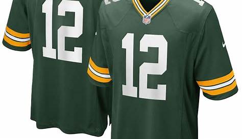 #12 Aaron Rodgers Home Game Jersey | Green bay packers game, Green bay