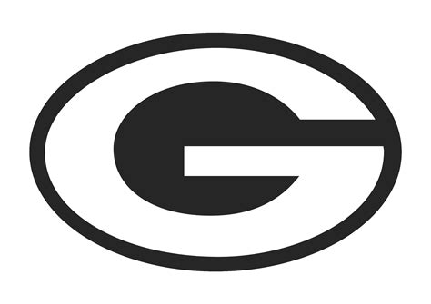 packers logo black and white