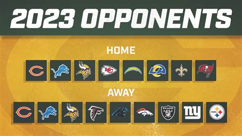 packers schedule 2023 opponents