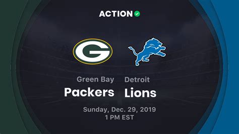 packers vs lions betting odds