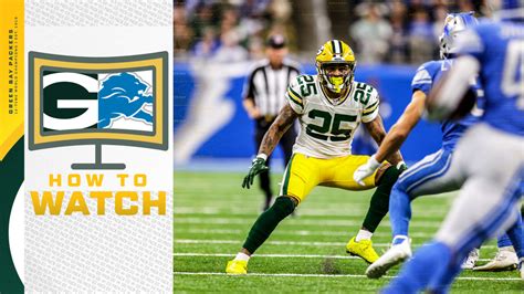 packers vs lions how to watch