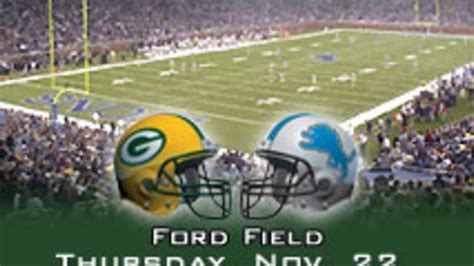 packers vs lions thanksgiving history