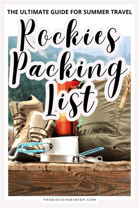 packing list rockies