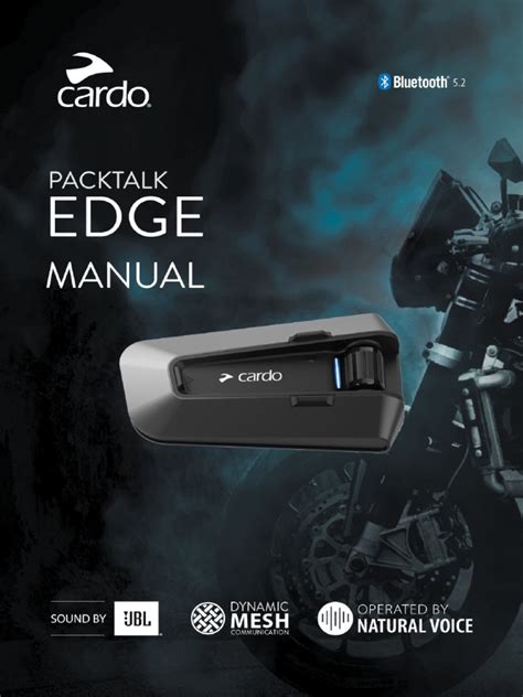 cardo Packtalk Black User Guide