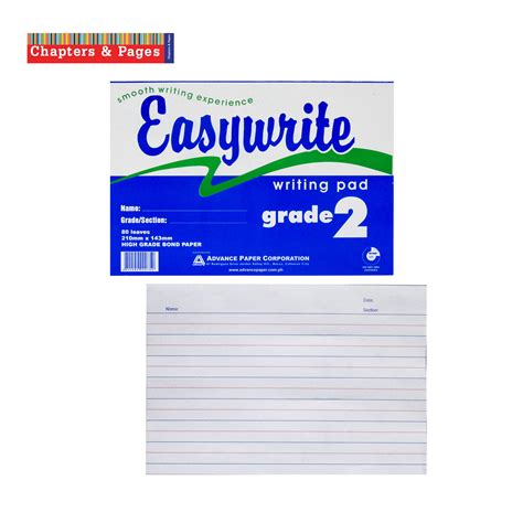 Pad Paper For Grade 2
