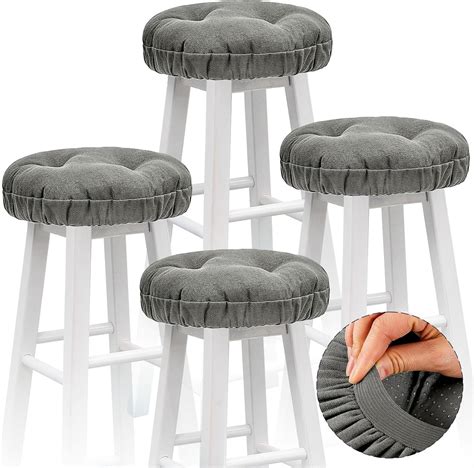 Padded Bar Stool Covers Round