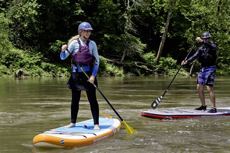 paddleboarding river