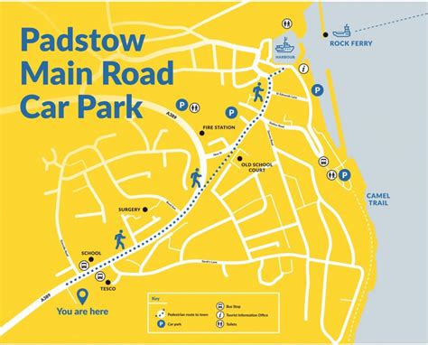 Padstow Car Park Map