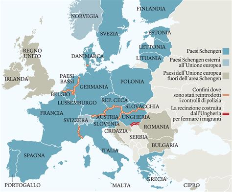 paesi che hanno aderito a schengen