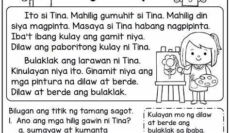Pagbasa Sa Filipino Grade 2 Worksheets Worksheet : Resume Examples
