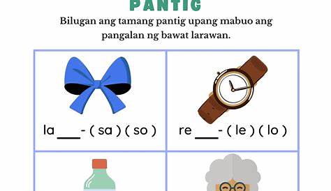 Download Pantig Filipino Worksheets for Grade 1 — The Filipino Homeschooler