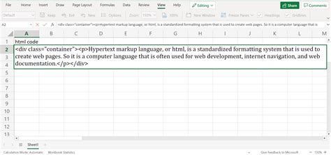 Page Html En Excel