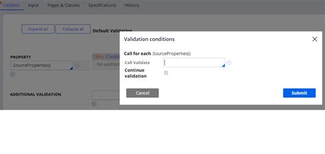 page validate and property validate in pega