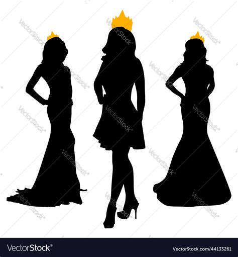 pageant girl vector