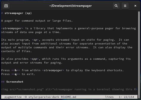 Pager Linux Command
