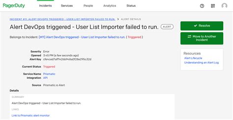 Pagerduty Alert