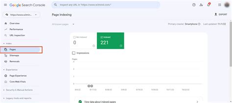 pages indexed by google