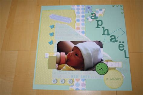 Pages Scrapbooking Naissance