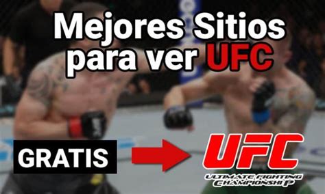 paginas para ver ufc gratis