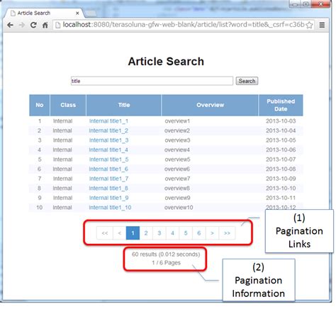 Pagination Example In Java