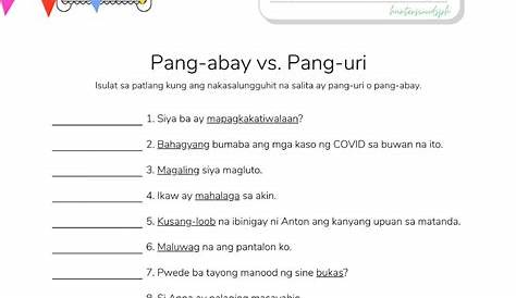 Pagkakaiba ng Pang-uri at Pang-abay | 137 plays | Quizizz