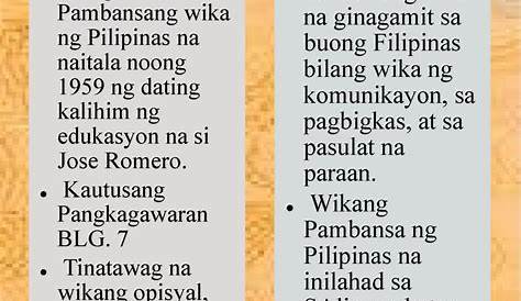 Pagkakaiba ng tagalog pilipino at filipino - Brainly.ph