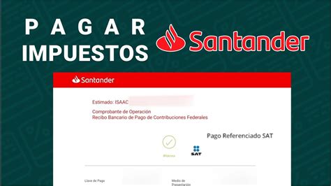 pago referenciado sat santander