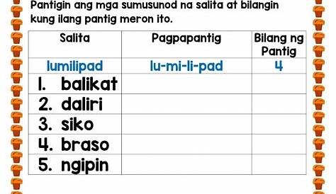cot detailed lesson plan napapantig ang mas mahabang salita filipino