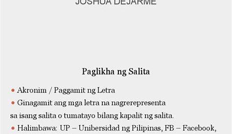 Paglikha NG Salita | PDF