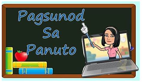 Lesson 4 Filipino 3 Pagsunod sa Panuto I MELCs Based - YouTube