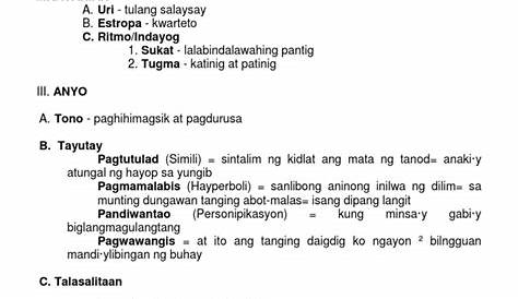 "Pagsusuri NG Isang Tula Gamit Ang Tayutay". | PDF