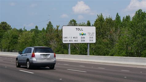 paid toll by plate