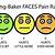 pain faces scale printable