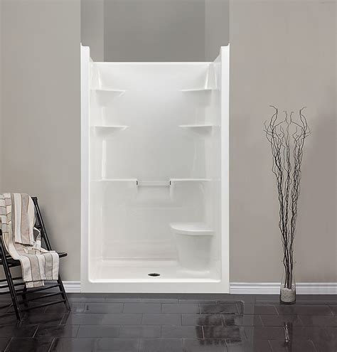 Mirolin Madison 36Inch 1Piece Acrylic Shower Stall The Home Depot