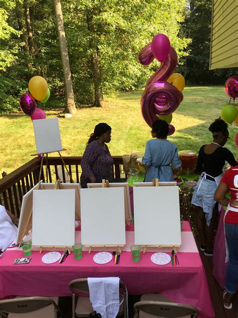 Paint And Sip Ideas For Birthday Party