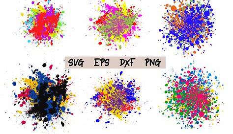 Black Paint Splatter Png - Paint Splatter Svg Free, Transparent Png