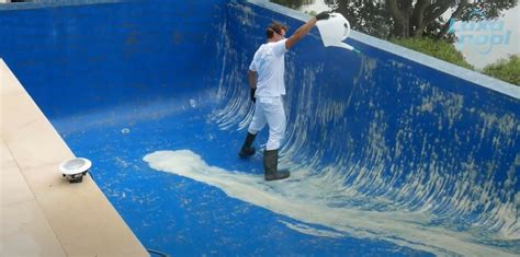 Royal Blue swimming pool paint YouTube