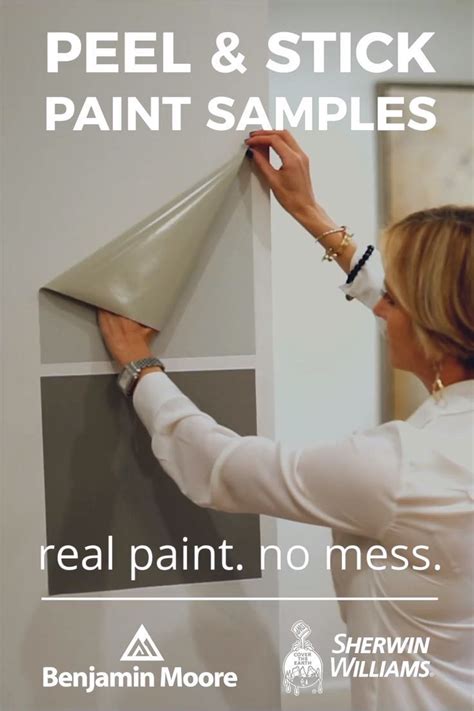 Sherwin Williams Peel and Stick Paint Samples Samplize Review Super