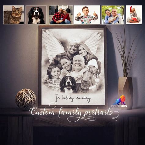 Custom Photo Canvas Art Memorial, Death of Loved One