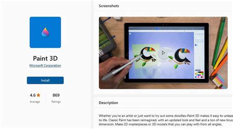Paint 3D Install Location