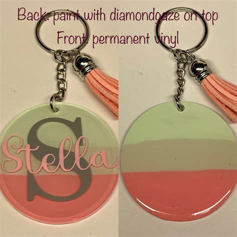Paint Acrylic Keychain