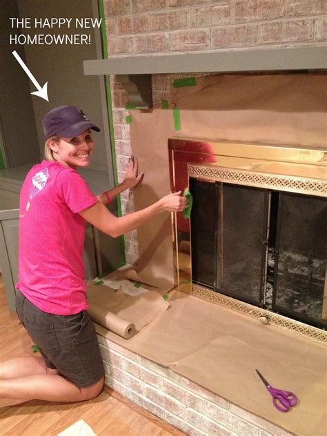 Paint Brass Fireplace Surround
