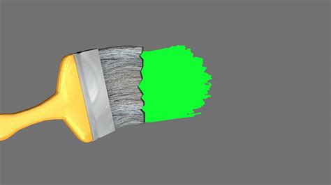 Paint Brush Green Screen