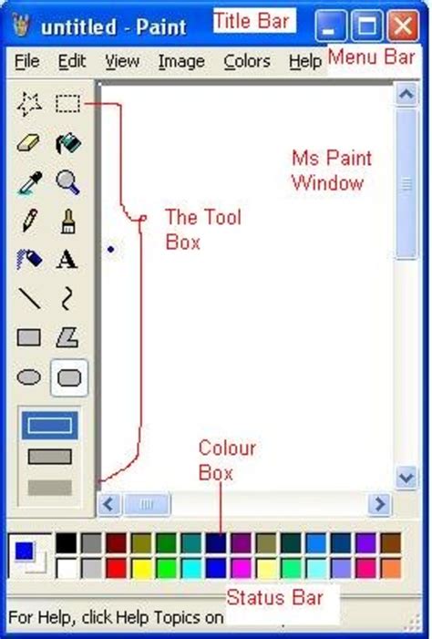 Paint Button In Computer