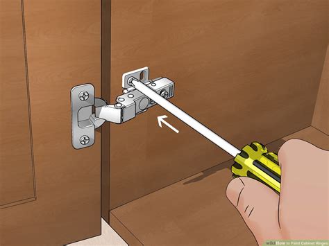 Paint Cabinet Hinges Without Removing