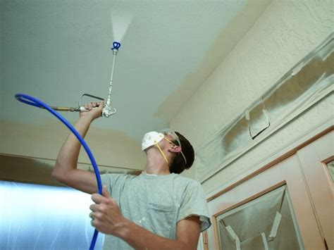 Paint Ceiling With Spray Gun