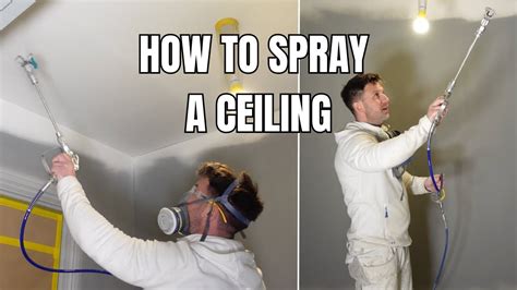 Paint Ceiling With Sprayer Or Roller