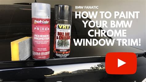 Paint Chrome Window Trim