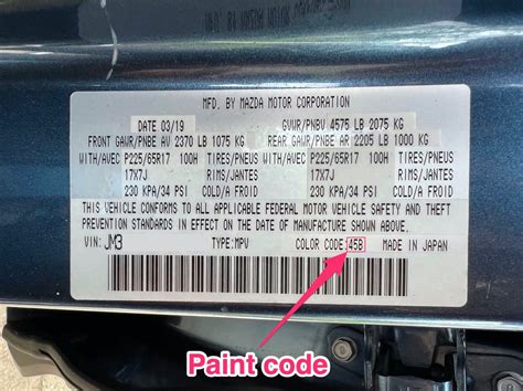 Paint Code From Registration