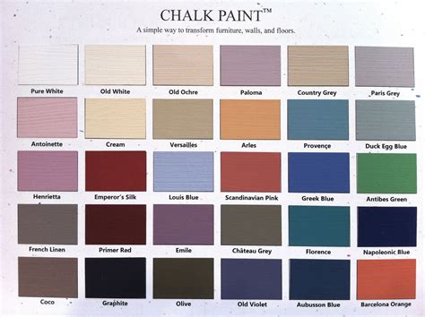 paint colour chalk